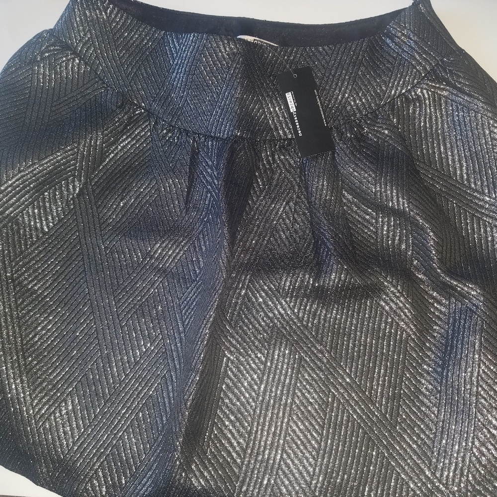 Black and silver circle skirt